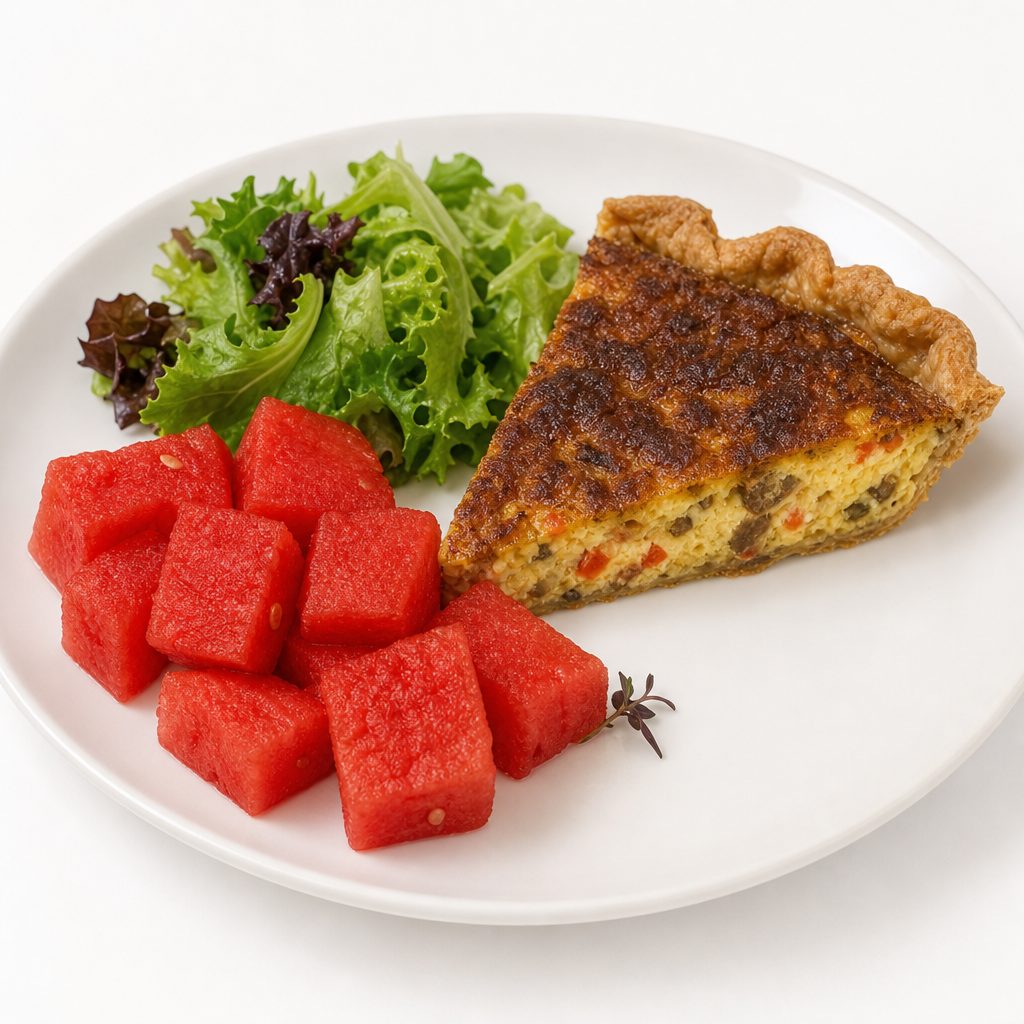 Meat Quiche.