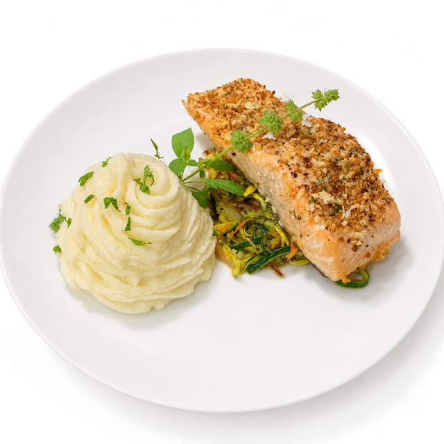 Crispy Crusted Salmon.