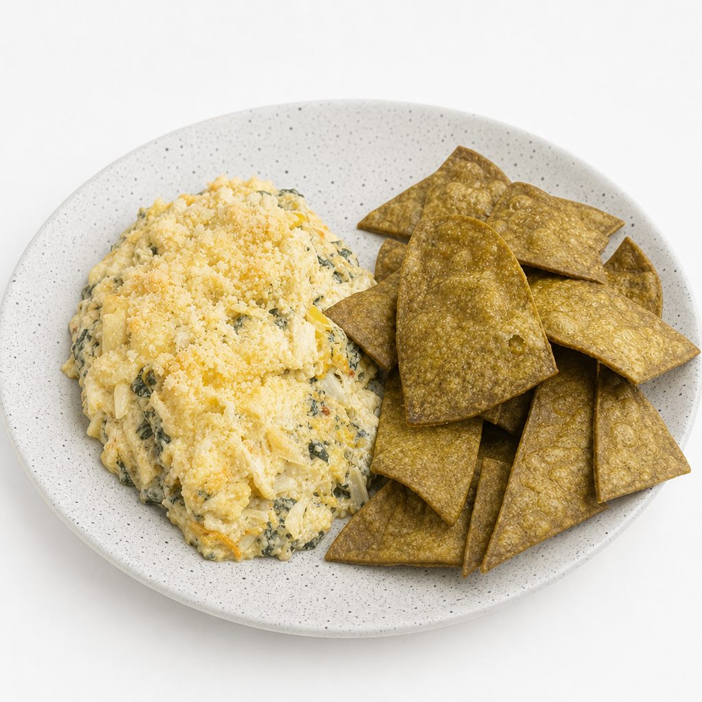 Baked Crab Artichoke & Spinach Dip.