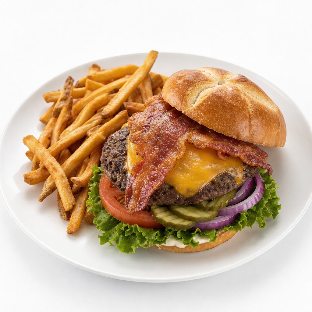 Classic Bacon Cheeseburger.