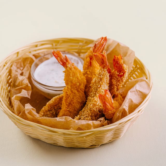 Crunchy Tempura Shrimp.