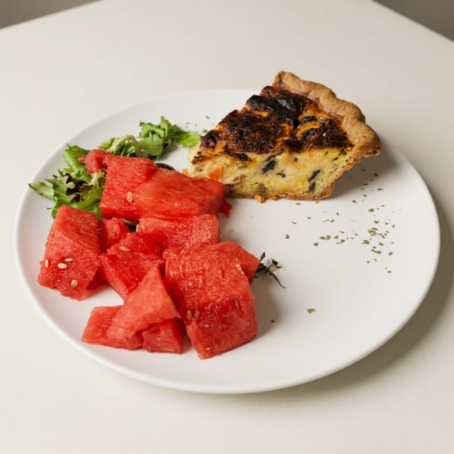 Veggie Quiche.